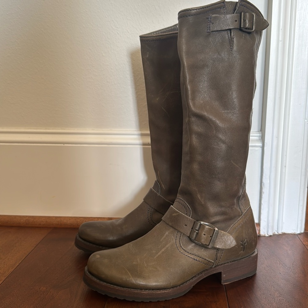 Frye green boots